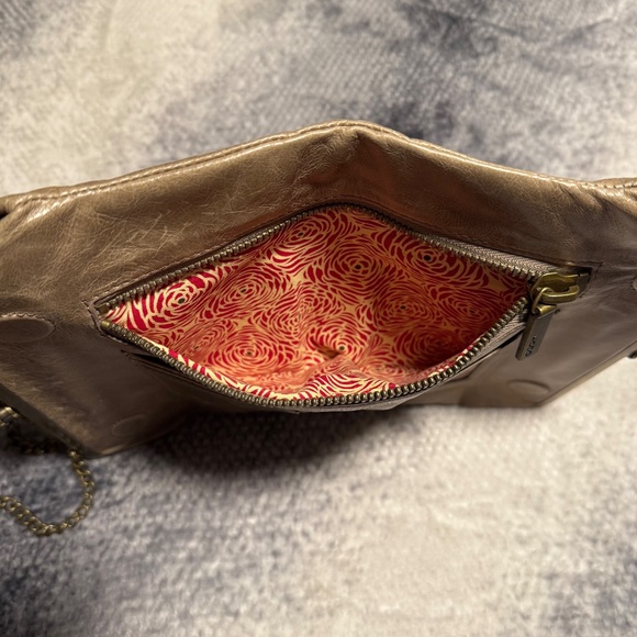 Vintage HOBO International Lauren In Natural Clutch Wallet 100% Genuine Leather - Picture 14 of 16